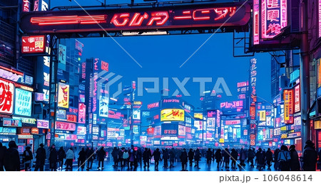 cyberpunkのイラスト「AI生成画像」 106048614