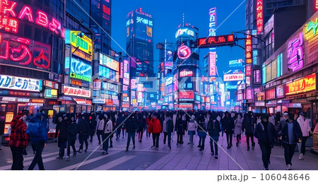 cyberpunkのイラスト「AI生成画像」 cyberpunkのイラスト「AI生成画像」 106048646