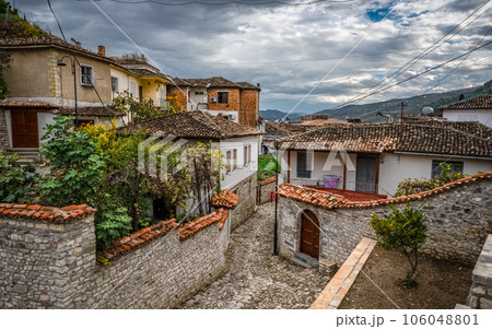 Historical Ottoman Houses in Berat, Albania. Beautiful scenic view. Cityscape 106048801