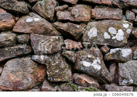 Background, pattern. Full frame shot of wet stone wall. Background, pattern. Full frame shot of wet stone wall. 106049876