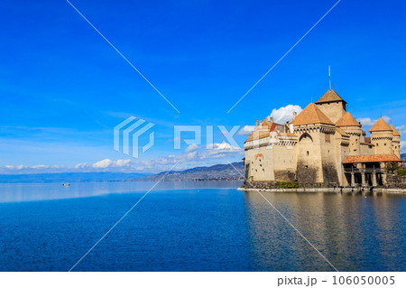 Chillon Castle on Lake Geneva near Montreux, Switzerland 106050005
