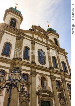 Facade of Jesuit church in Lucerne, Switzerland 106050281