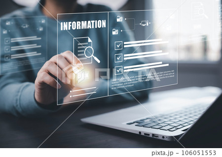 Information Results in Discovery Investigation Concept, checklist, and clipboard task documentation management, business people working laptop checklist questionnaire assessment form online survey. Information Results in Discovery Investigation Concept, checklist, and clipboard task documentation management, business people working laptop checklist questionnaire assessment form online survey. 106051553