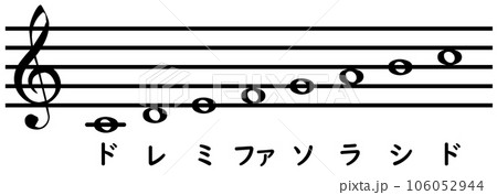 五線譜(ト音記号) 五線譜(ト音記号) 106052944
