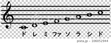 五線譜(ト音記号) 五線譜(ト音記号) 106052944