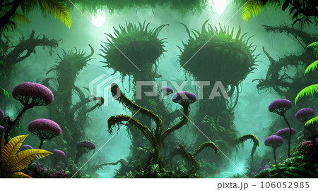 異世界の風景　ジャングル　6 106052985