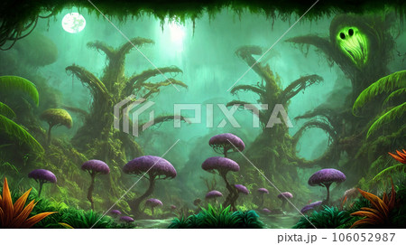 異世界の風景　ジャングル　8 106052987