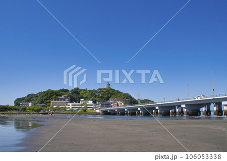 【藤沢市】江の島に続く海の道 106053338