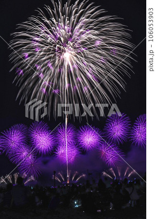 夜空に打ち上がる花火 106053903