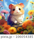 ハムスターアイコン（PFP）| ハムスターと花畑 106054385