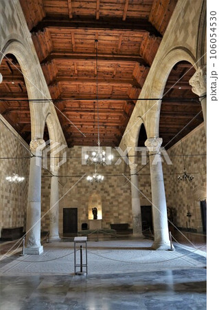 ロドス島、騎士団長の宮殿、列柱の間 ロドス島、騎士団長の宮殿、列柱の間 106054530