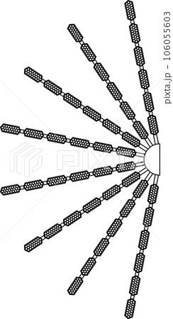 台湾のビンロウ屋の看板_線画 106055603