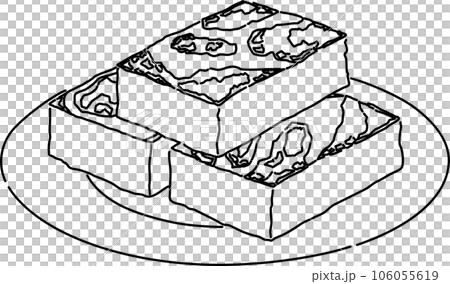 台灣當地美食白蘿蔔麻糬_線描 106055619
