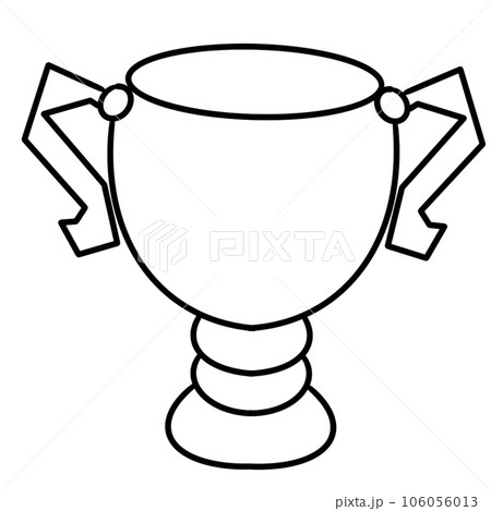 golden trophy cup isolated on white golden trophy cup isolated on white 106056013