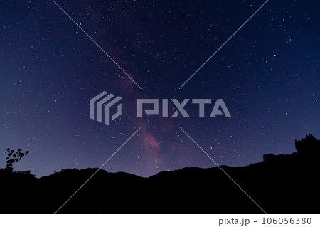 福岡県八女市の星野村から天の川 福岡県八女市の星野村から天の川 106056380