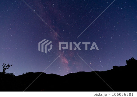 福岡県八女市の星野村から天の川 福岡県八女市の星野村から天の川 106056381