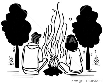 Couple camping 106056489