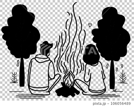 Couple camping 106056489