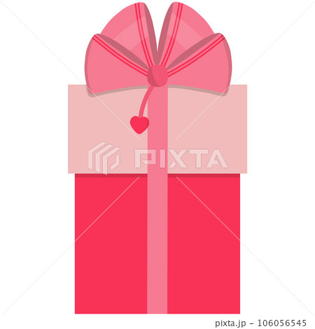 Christmas gift box with bow for happy holiday, present for party or celebration, elements for invitation, greetings 106056545