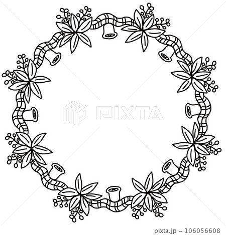 elegant frame elegant vector element of a wreath elegant frame elegant vector element of a wreath 106056608