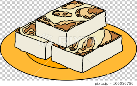 台灣當地美食白蘿蔔麻糬_輪廓+繪畫 106056786