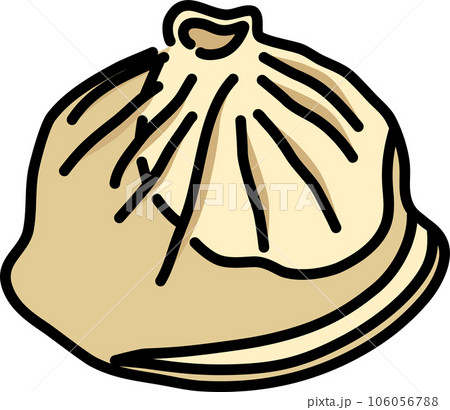 小籠包_アウトライン＋塗り 106056788