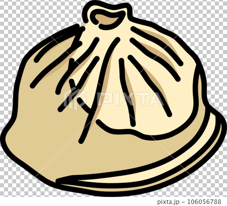 小籠包_アウトライン＋塗り 106056788