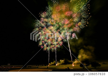 【新潟・長岡】復興祈願花火フェニックスなどダイナミックな超大型花火が魅力、長岡まつり大花火大会 106057810