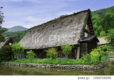 岐阜県 白川郷合掌造り集落 合掌造り民家 世界遺産 岐阜県 白川郷合掌造り集落 合掌造り民家 世界遺産 106058800