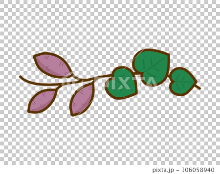 Autumn illustration, sweet potato harvest 106058940