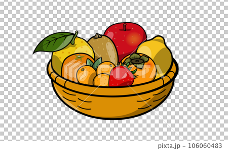Winter fruit illustration material Winter fruit illustration material 106060483