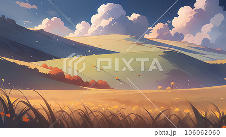 秋の美しい山並み 106062060