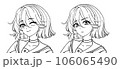 Anime school girl expressions 106065490