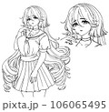 Anime full body manga visual novel npc sprite. 106065495
