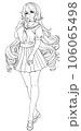 Anime full body manga visual novel npc sprite. 106065498