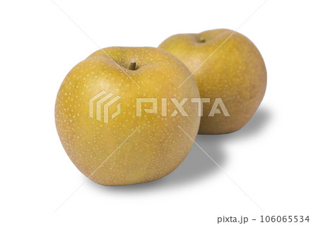透明背景の梨の写真 赤梨 新甘泉 106065534