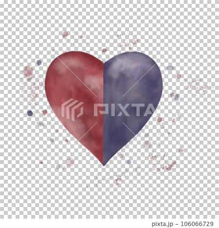 Heart from watercolor 106066729