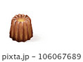 イラスト素材・シンプルなカヌレ1個 スイーツ・焼き菓子 白背景 色違い・差分あり Canelé 106067689
