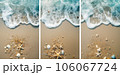sea beach waves and shells AI illustration 106067724