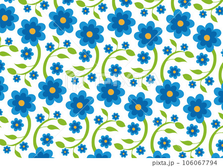 レトロな花柄・壁紙 レトロな花柄・壁紙 106067794