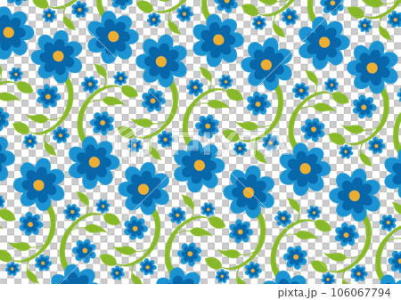 レトロな花柄・壁紙 レトロな花柄・壁紙 106067794