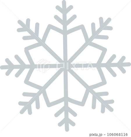 手書き雪の結晶 手書き雪の結晶 106068116