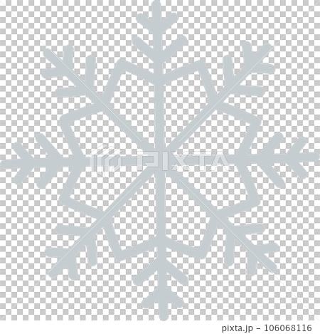 手書き雪の結晶 手書き雪の結晶 106068116