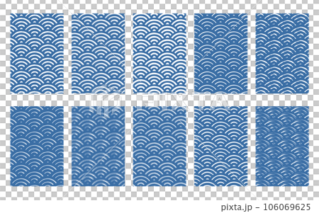 Blue and white rough Qinghai wave pattern material set Blue and white rough Qinghai wave pattern material set 106069625