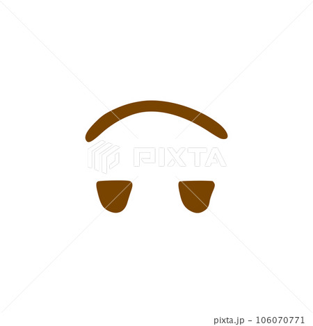 Happy face doodle icon. Emoticon in hand drawn style isolated on white background 106070771
