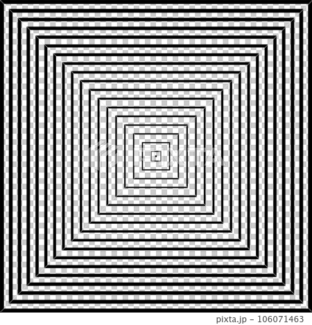 Abstract Geometric Halftone Square Lines Pattern. Black and White Textured Background. Vector Art. Abstract Geometric Halftone Square Lines Pattern. Black and White Textured Background. Vector Art. 106071463