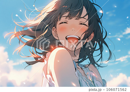 女子高校生と夏空 106071562