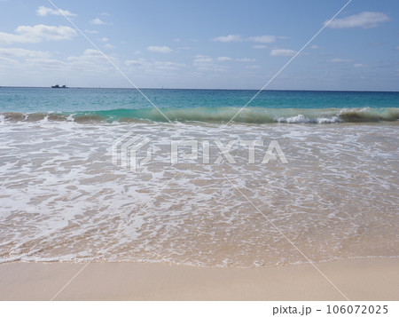 Wonderful seaside at beach on Sal island in Cape Verde 106072025