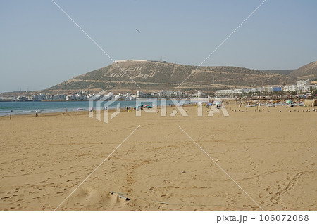 Touristic seaside at african AGADIR city in Morocco 106072088