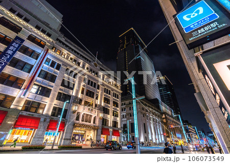 日本の東京都市景観 8月減↓全国平均…。三越前駅などを望む。マからの解放で感染爆発は無い＝19日 106073549